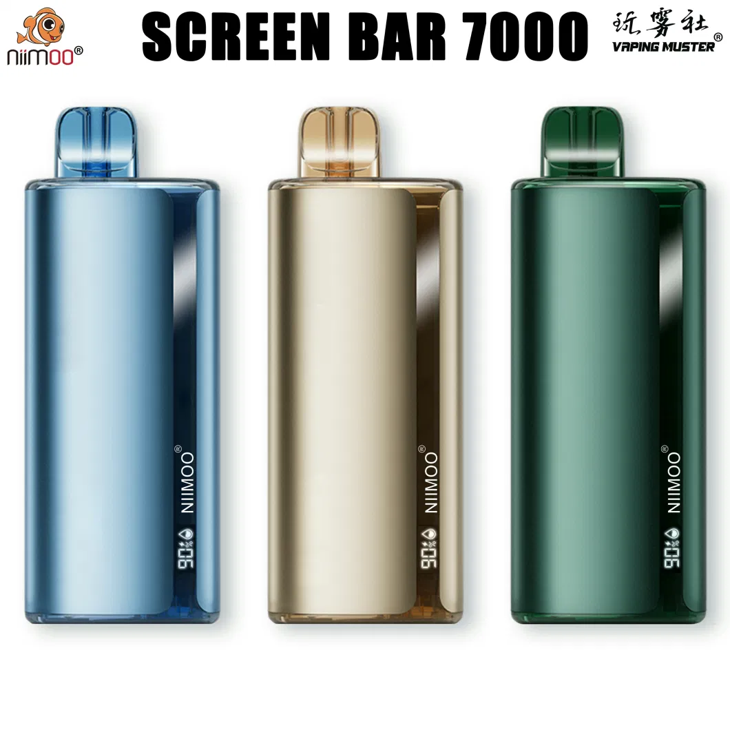 Niimoo 7000 Puffs Disposable I Vape Pen with Monitor System of Battery & Ejuice Ecigarette Pod